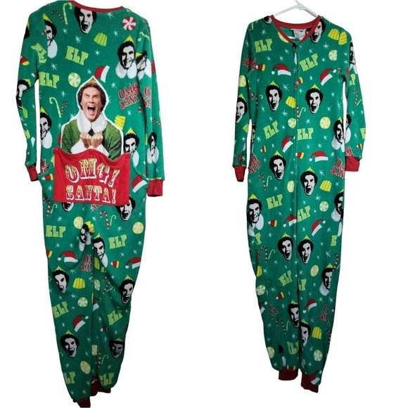 ELF Intimates & Sleepwear Elf Adult Pajama One Piece Button Back